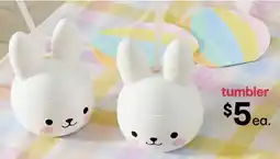 Kmart Bunny Novelty Cup with Straw offer