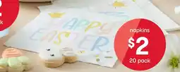 Kmart Easter Timeless Napkins offer