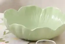 Kmart Green Large Floral Bowl offer
