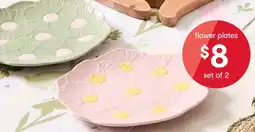 Kmart Flower Side Plates offer