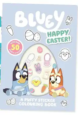 Kmart Bluey Happy Easter!: A Puffy Sticker Colouring Book offer