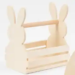 Kmart Wood Blank Bunny Basket offer