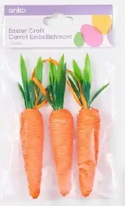 Kmart Easter Craft Carrot Embellishment offer