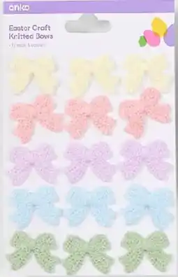 Kmart Easter Craft Knitted Bows offer