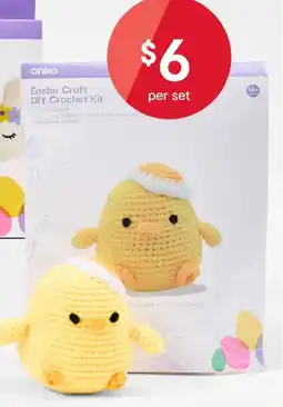Kmart Easter Craft DIY Crochet Kit offer
