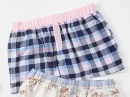 Kmart Boyfriend Contrast Waistband Flannel Shorts offer