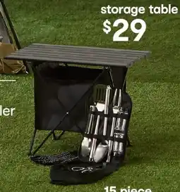 Kmart Aluminium Table with Storage offer