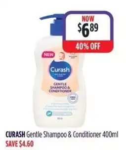 Wizard Pharmacy CURASH Gentle Shampoo & Conditioner offer