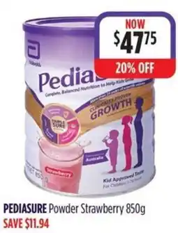 Wizard Pharmacy PEDIASURE Powder Strawberry offer