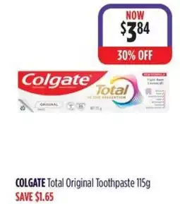 Wizard Pharmacy COLGATE Total Original Toothpaste offer