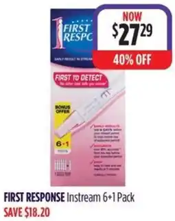 Wizard Pharmacy FIRST RESPONSE Instream offer