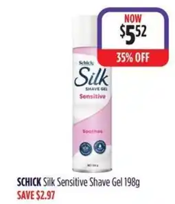 Wizard Pharmacy SCHICK Silk Sensitive Shave Gel offer