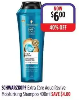 Wizard Pharmacy SCHWARZKOPF Extra Care Aqua Revive Moisturising Shampoo offer