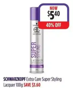 Wizard Pharmacy SCHWARZKOPF Extra Care Super Styling Lacquer offer
