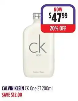 Wizard Pharmacy CALVIN KLEIN CK One ET offer