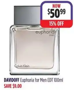 Wizard Pharmacy DAVIDOFF Euphoria for Men EDT offer
