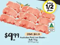 Drakes Australian Pork Loin Steaks - Bulk Tray offer