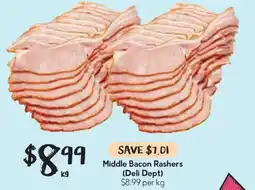 Drakes Middle Bacon Rashers offer