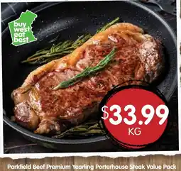 Spudshed Parkfield beef premium yearling porterhouse steak value pack offer
