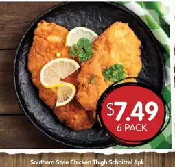 Spudshed Southern Style Chicken Thigh Schnitzel offer
