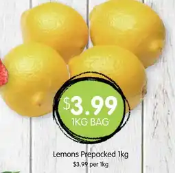 Spudshed Lemons Prepacked offer