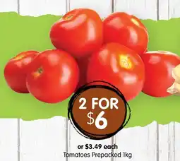 Spudshed Tomatoes Prepacked offer