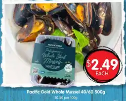 Spudshed Pacific Gold Whole Mussel offer