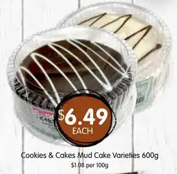 Spudshed Cookies & Cakes Mud Cake Varieties offer