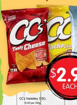 Spudshed CC's Varieties offer