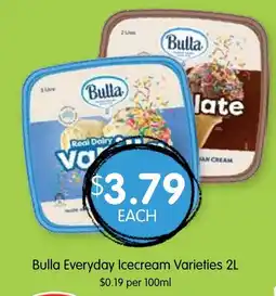 Spudshed Bulla Everyday Icecream offer