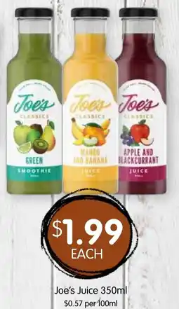 Spudshed Joe's Juice offer