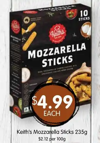 Spudshed Keith's Mozzarella Sticks offer