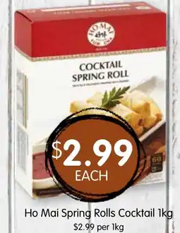 Spudshed Ho Mai Spring Rolls Cocktail offer