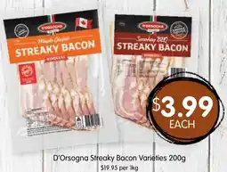 Spudshed D'Orsogna Streaky Bacon offer