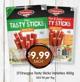 Spudshed D'Orsogna Tasty Sticks offer