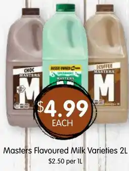 Spudshed Masters Flavoured Milk Varieties offer