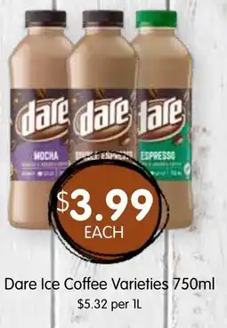 Spudshed Dare Ice Coffee Varieties offer