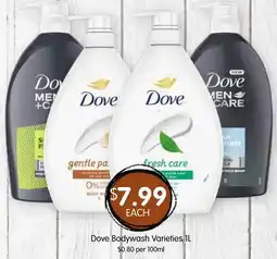 Spudshed Dove Bodywash Varieties offer