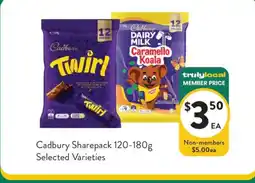 Foodworks Cadbury Sharepack offer