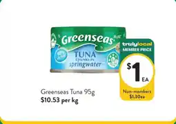 Foodworks Greenseas Tuna offer