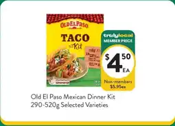 Foodworks Old El Paso Mexican Dinner Kit offer