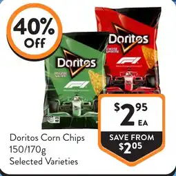 Foodworks Doritos Corn Chips offer