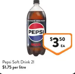 Foodworks Pepsi Soft Drink offer