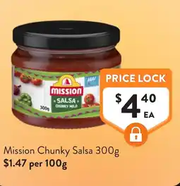 Foodworks Mission Chunky Salsa offer