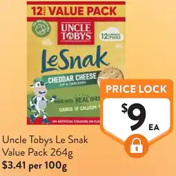 Foodworks Uncle Tobys Le Snak Value Pack offer