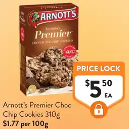 Foodworks Arnott's Premier Choc Chip Cookies offer