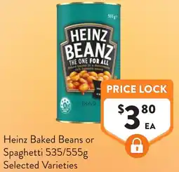 Foodworks Heinz Baked Beans or Spaghetti offer
