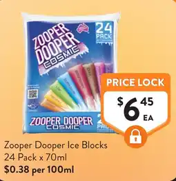 Foodworks Zooper Dooper Ice Blocks offer