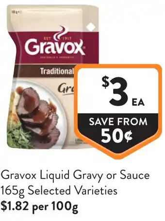Foodworks Gravox Liquid Gravy or Sauce offer