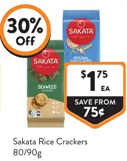 Foodworks Sakata Rice Crackers offer